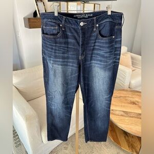 American Eagle stretch TomGirl Jeans, GUC, size 14